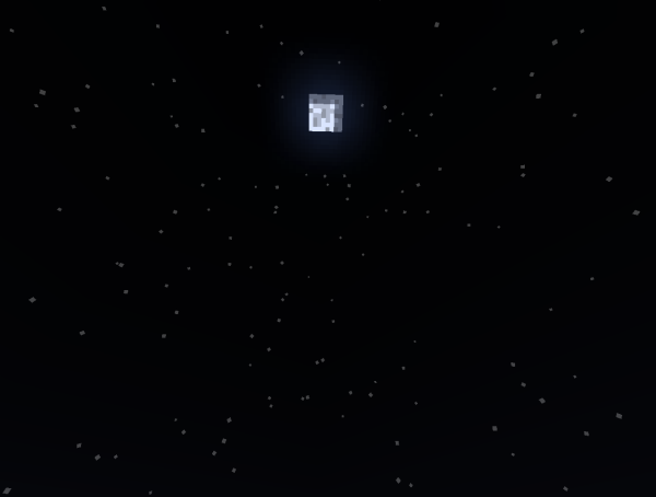 Ночное небо в МАЙНКРАФТЕ