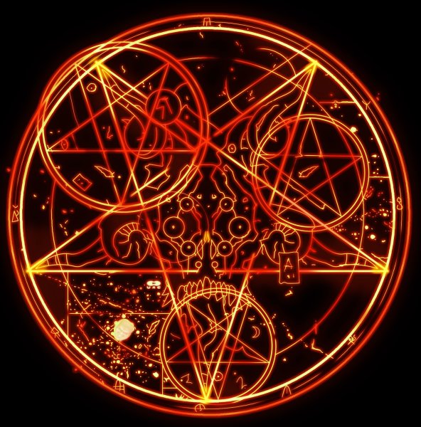 666 Дьявол пентаграмма