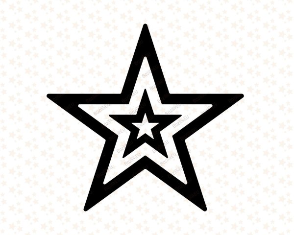 Звезда черно белая