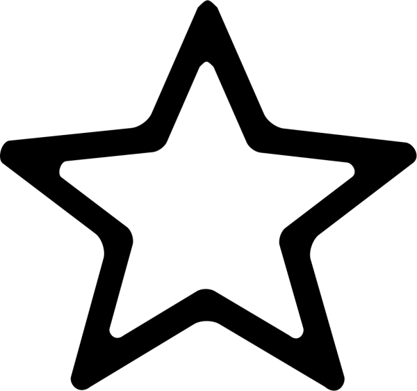 Звезды разные трафарет