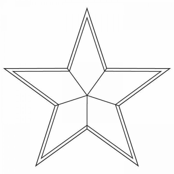 Пятиконечная звезда а4