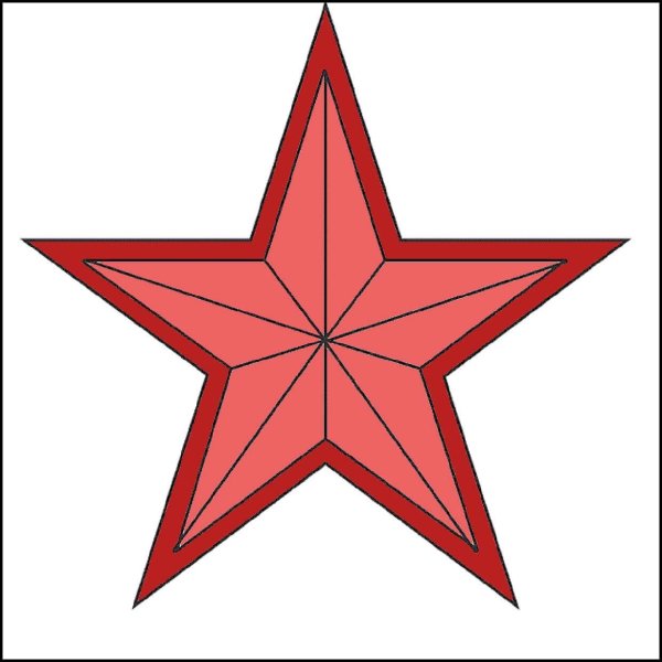 Трафарет звезды