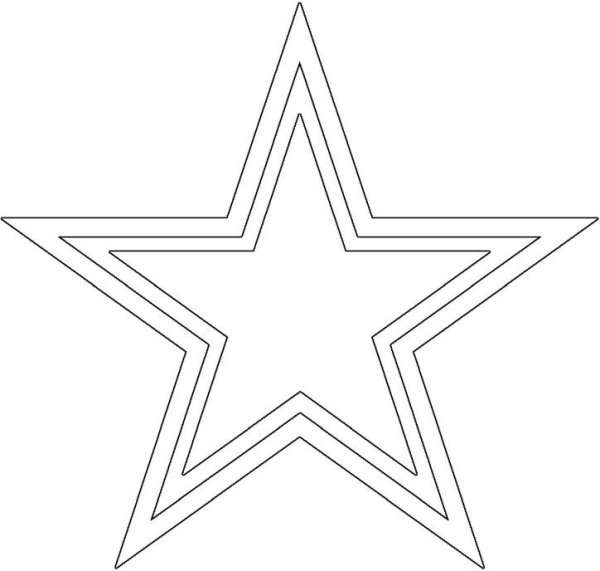 Раскраска Звездочка