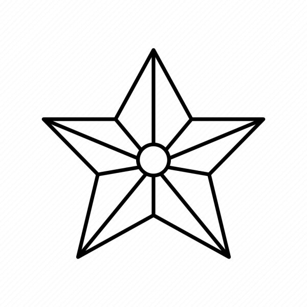 Военная звезда раскраска