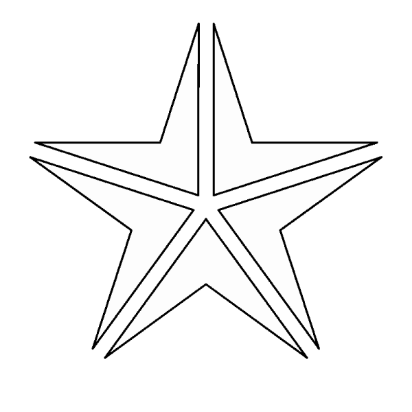 Трафарет для вырезания звезд
