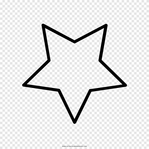 Семиконечная звезда контур