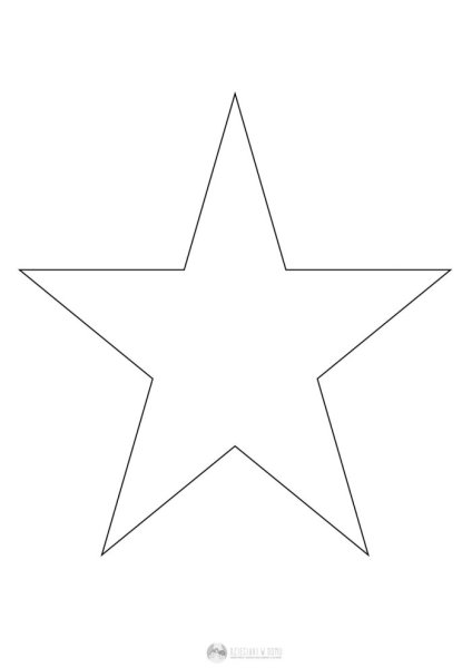 Звездочка раскраска для детей