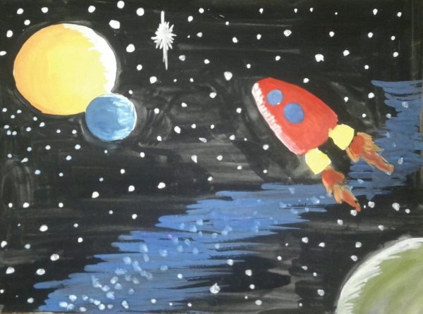 Рисование путь к звездам