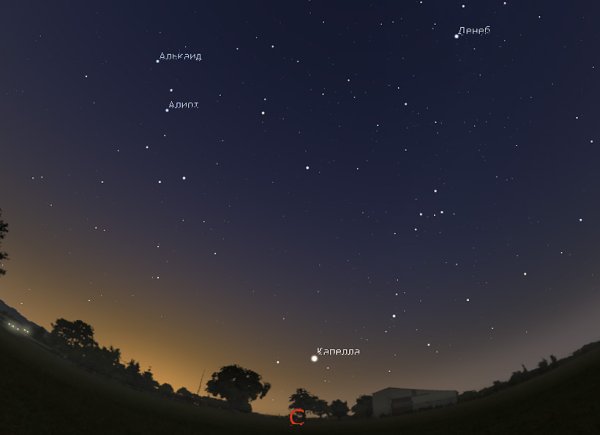 Звезда капелла в телескоп