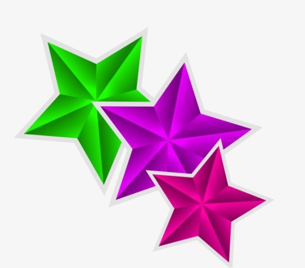 Звезда с голубой окантовкой