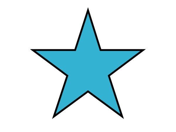 Красная звезда для вырезывания