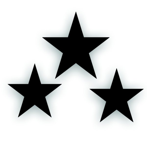 Золотые звезды на прозрачном фоне