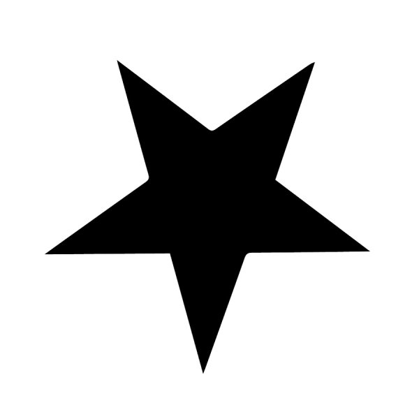 Черная пятиконечная звезда