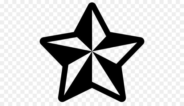 Звездочки черно белые на прозрачном фоне