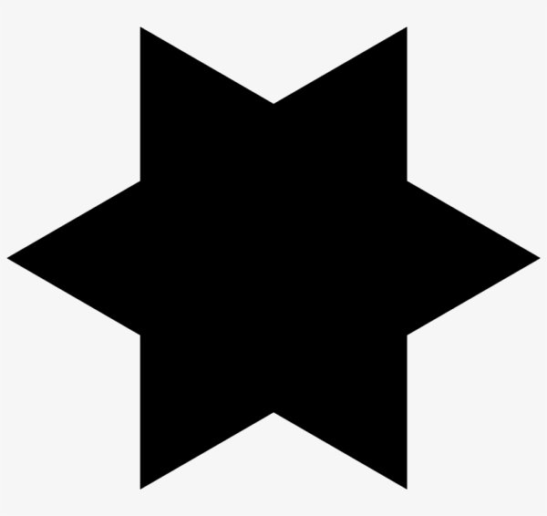 Белая звезда на черном фоне