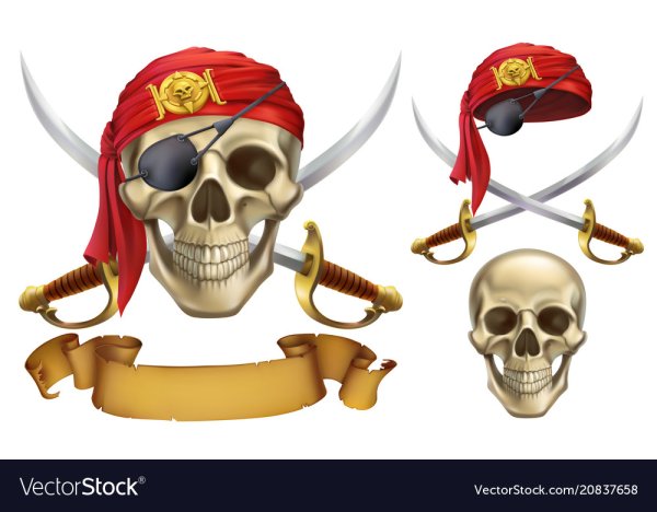 Пиратская символика на прозрачном фоне