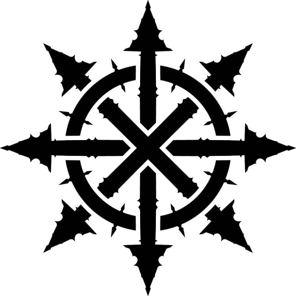 Восьмиконечная звезда хаоса Warhammer 40000
