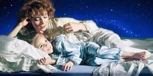 Мама и две Дочки картина