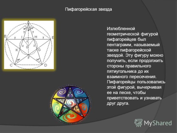 Пифагорейская звезда пентаграмма