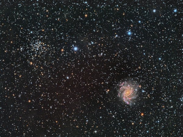 Космос Галактика NGC 6946