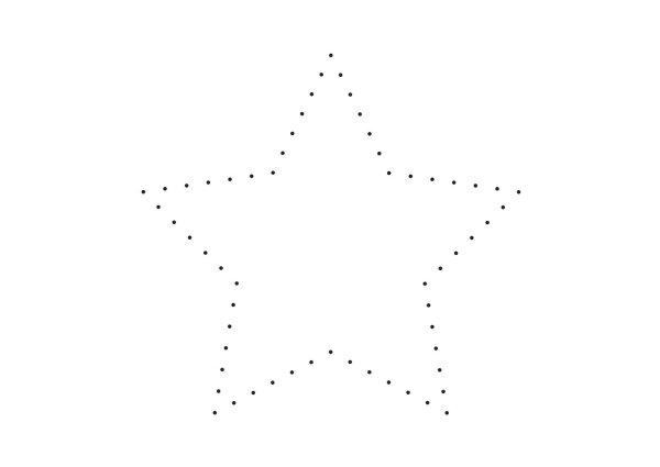 Звезда по точкам