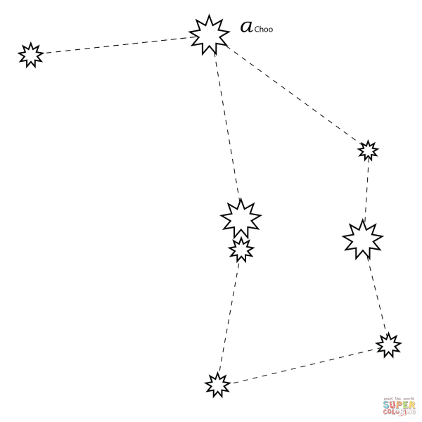 Созвездие Лира схема