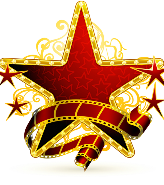 Две звезды на прозрачном фоне