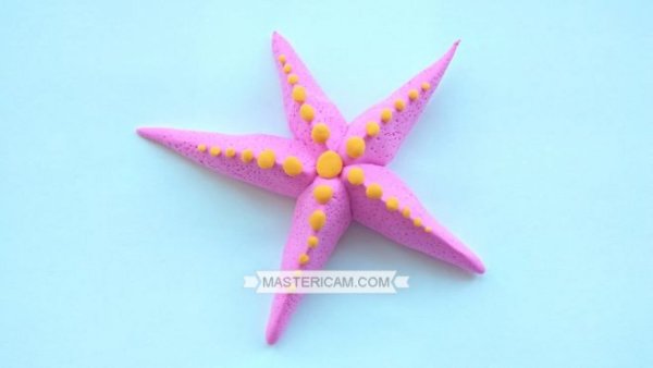 Морская звезда из пластилина
