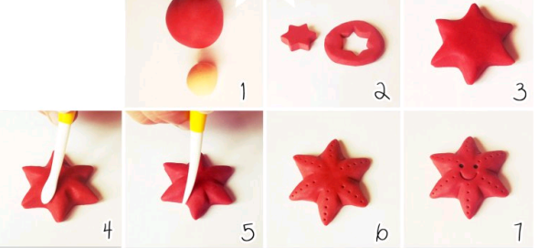 Звезда из пластилина