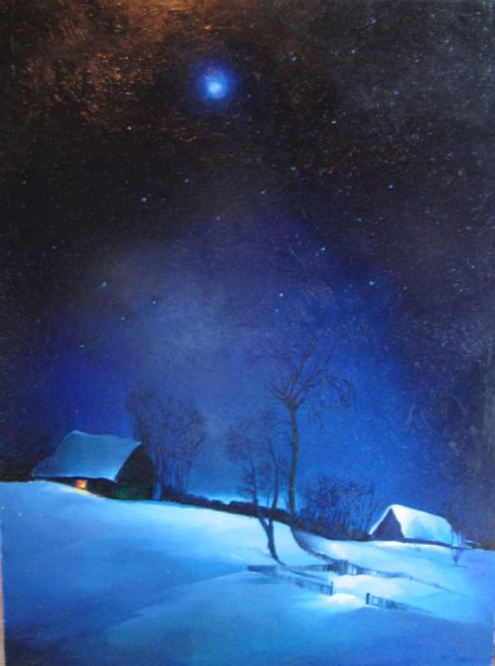 Зимняя ночь в живописи