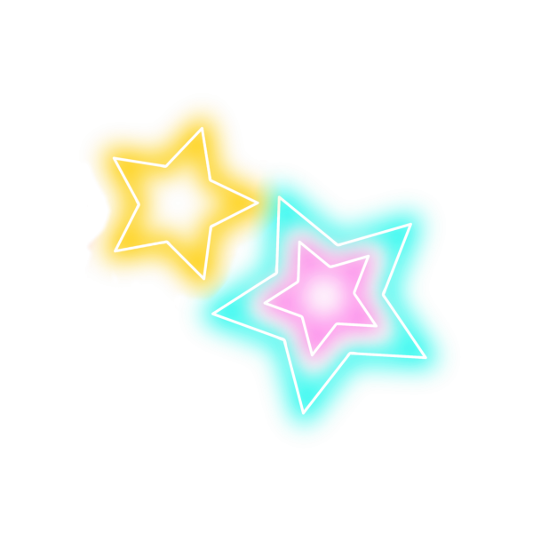 Неоновые звездочки