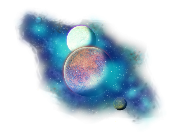 Космос рисунок карандашом