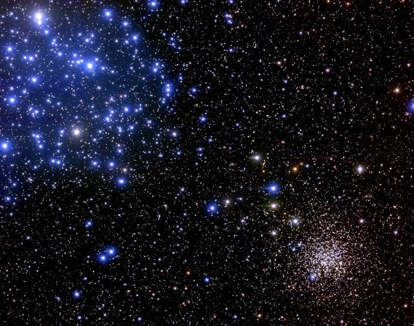 Созвездие звезд на небе