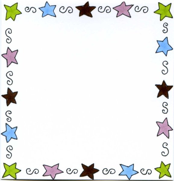 Рамочка звездочки
