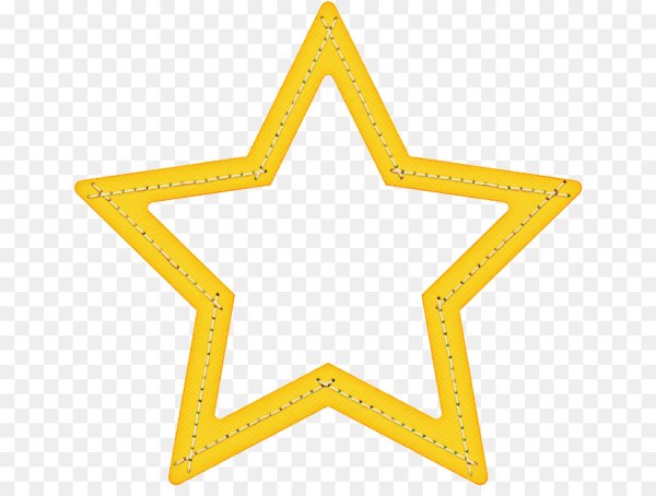 Рамка звезды на прозрачном фоне