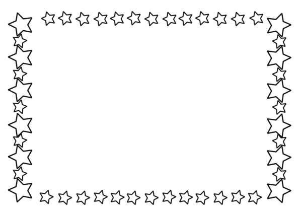 Рамка для текста детская черно-белая