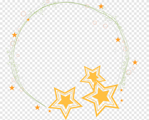 Рамка из звездочек