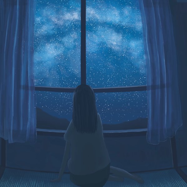 Звездное небо из окна
