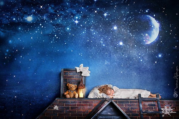 Сказочное небо со звездами