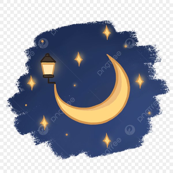 Полумесяц мультяшный