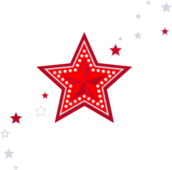 Красная звезда на белом фоне