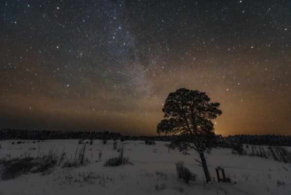 Звездное небо зимой