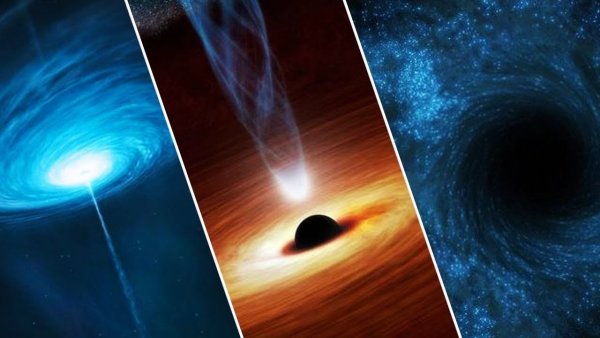 Пожирание звезды черной дырой