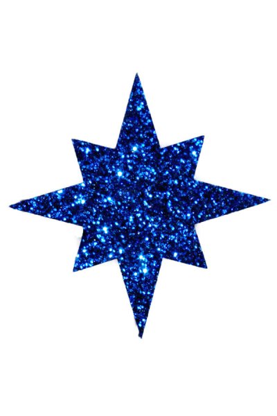 Звезды для вырезания синие