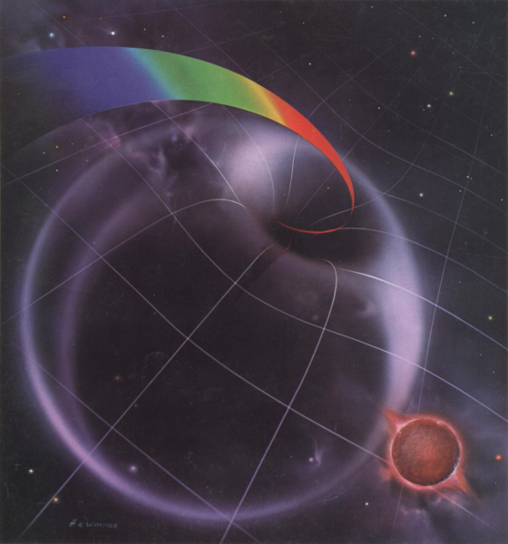 Слияние двух черных дыр