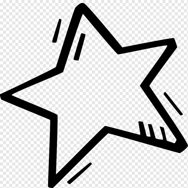 Значок Звездочка белая