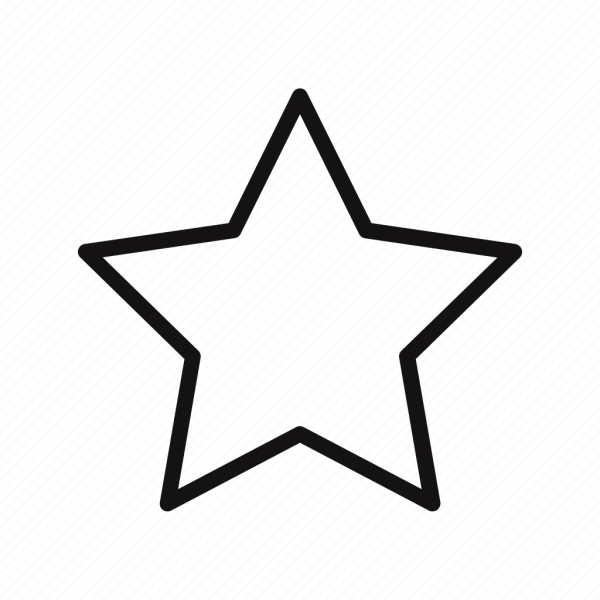 Звезда вектор контур