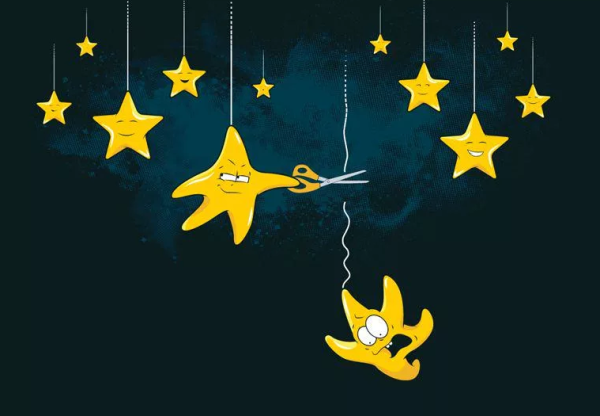Мультяшные звезды на небе