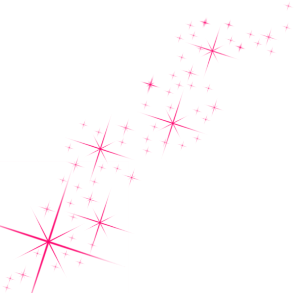 Звезды на прозрачном фоне со свечением