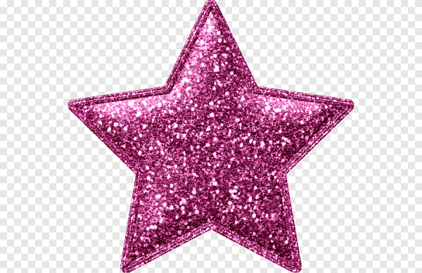 Сияющая звезда на прозрачном фоне